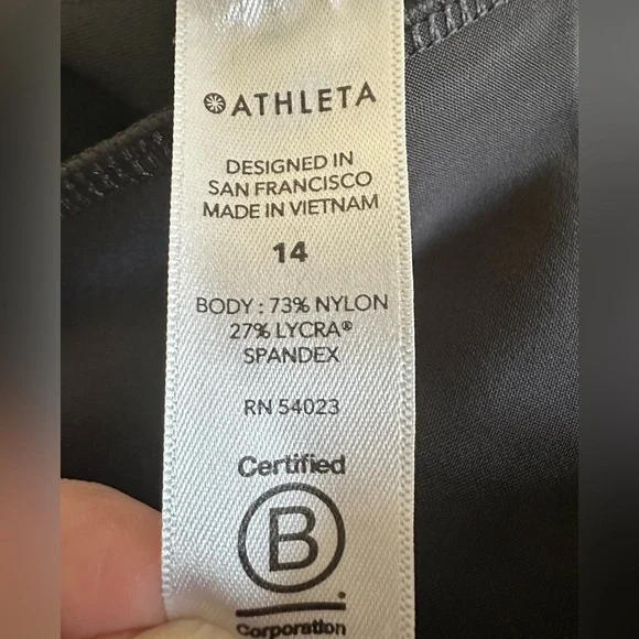 Athleta Stellar Flare Trouser Pant | Black | Size 14 - Picture 8 of 8